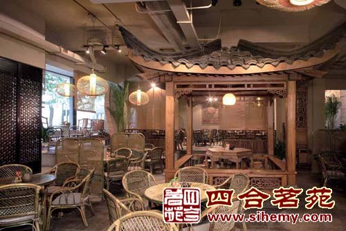 杭州蓝宝茶楼设计案例鉴赏 茶楼装修内景设计效果
